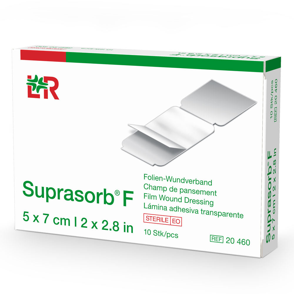 L&R Suprasorb F Folien-Wundverband steril 5x7 cm (10 Stk.)