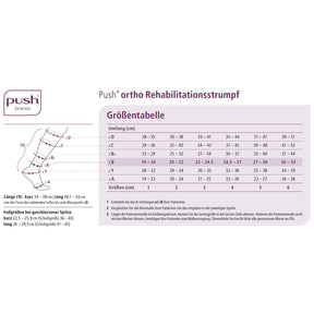 Ofa Push Ortho Rehabilitationsstrümpfe CCL1 AD kurz (34-38 cm)