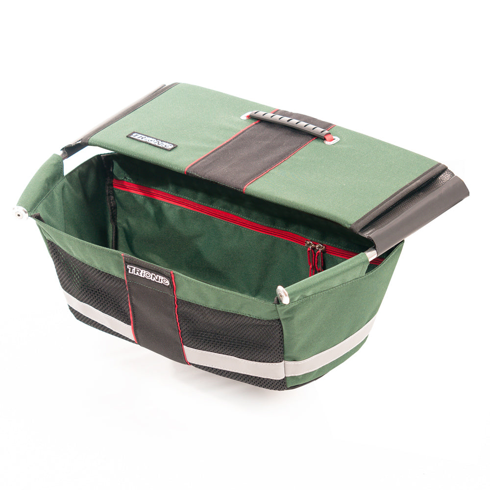 Sitzüberzug und Korb für Trionic Walker 14er - grün/schwarz/rot