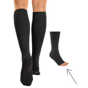 mediven® cotton CCL2 AD Kompressionsstrümpfe kurz (34-38 cm) o. Fußspitze Trikotabschlussrand