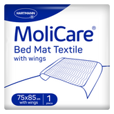 Hartmann MoliCare® Bed Mat Textile Bettschutzeinlage mit Flügeln 75x85 cm