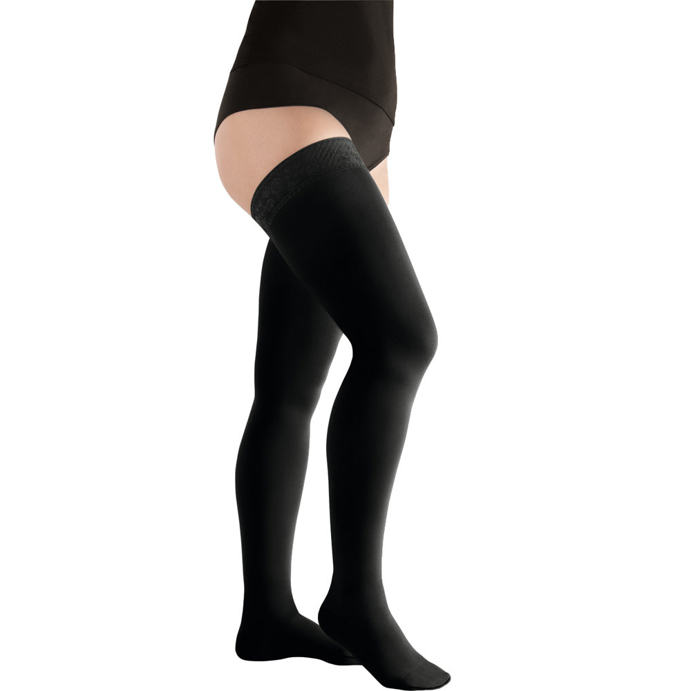 Juzo Move kurz AG CCL1 Schenkelstrümpfe mit Noppenhaftrand