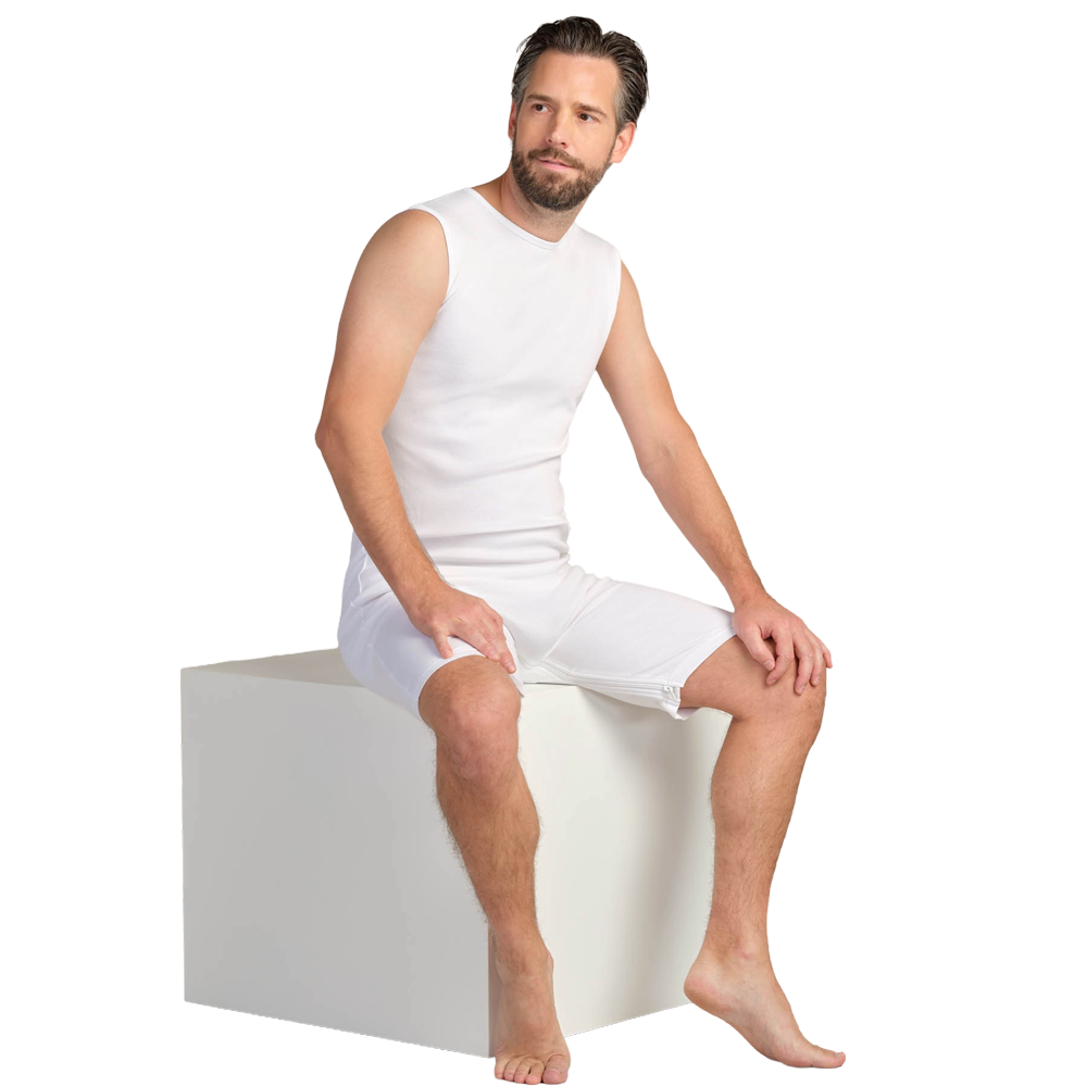 4care Body kurz, ohne Arme mit Reißverschluß