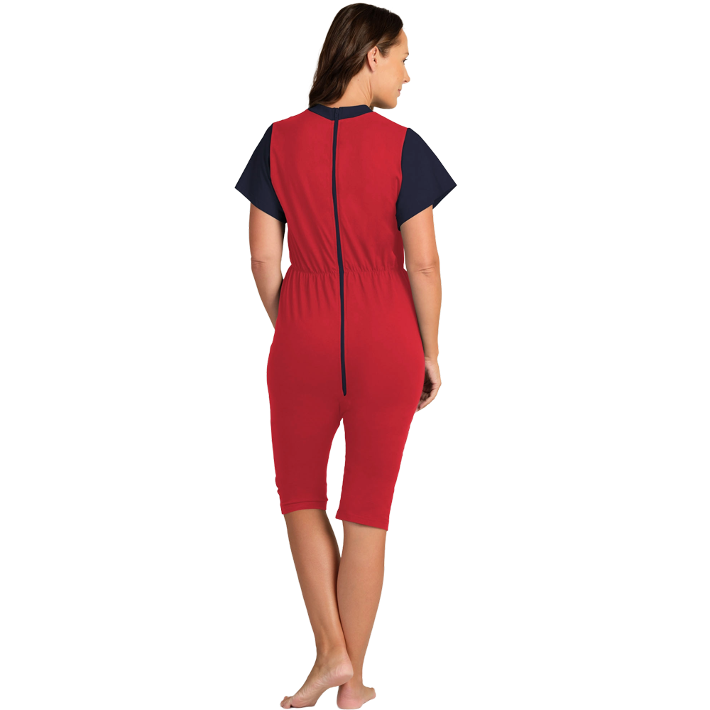 4care Hansop-Overall kurz mit Rücken-Reißverschluss