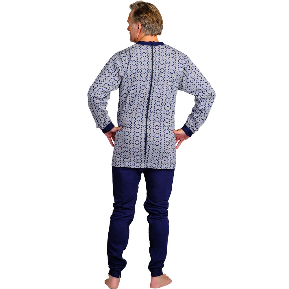 4Care Herren-Hansop-Overall lang 1091 mit Bein- und Rückenreißverschluss