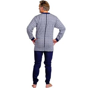 4Care Herren-Hansop-Overall lang 1091 mit Bein- und Rückenreißverschluss