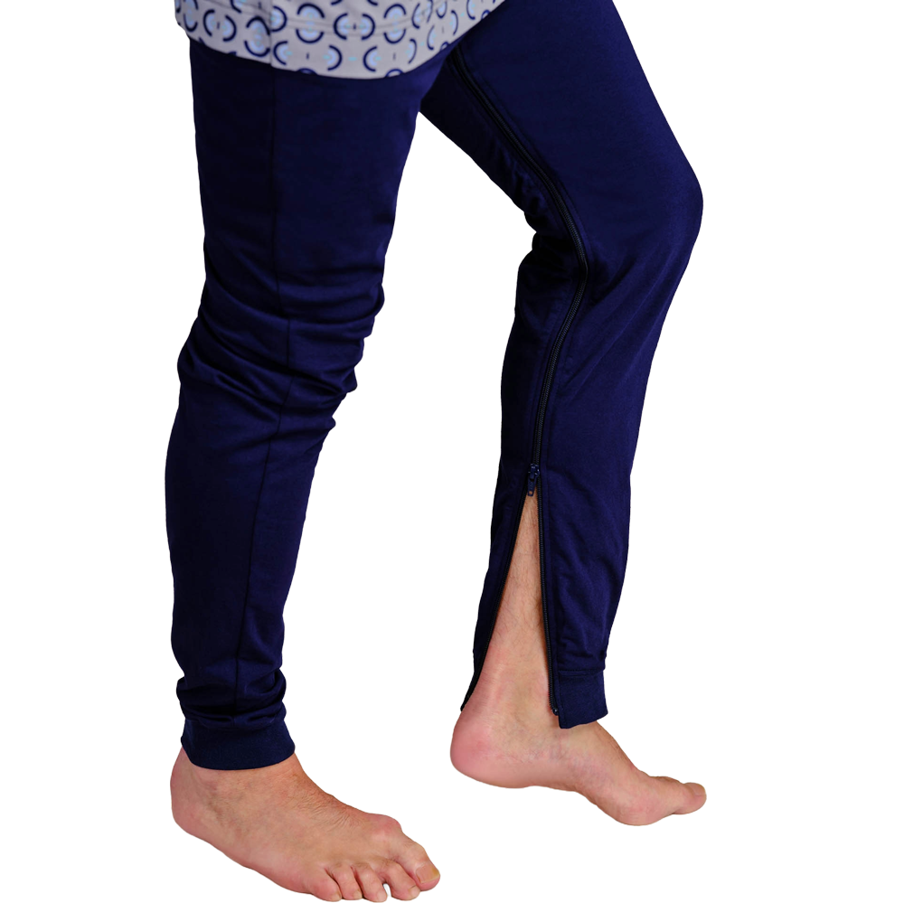 4Care Herren-Hansop-Overall lang 1091 mit Bein- und Rückenreißverschluss