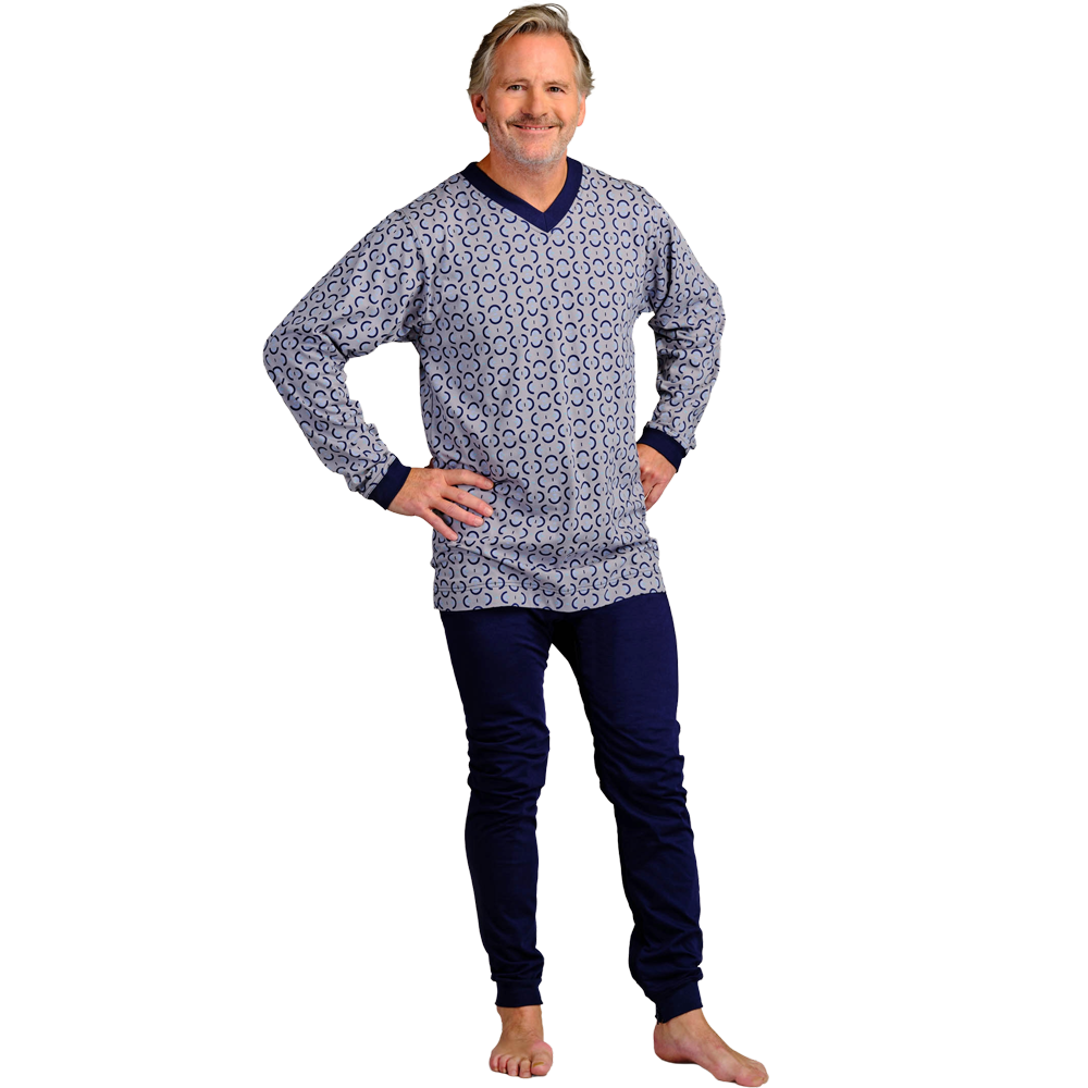 4Care Herren-Hansop-Overall lang 1091 mit Bein- und Rückenreißverschluss