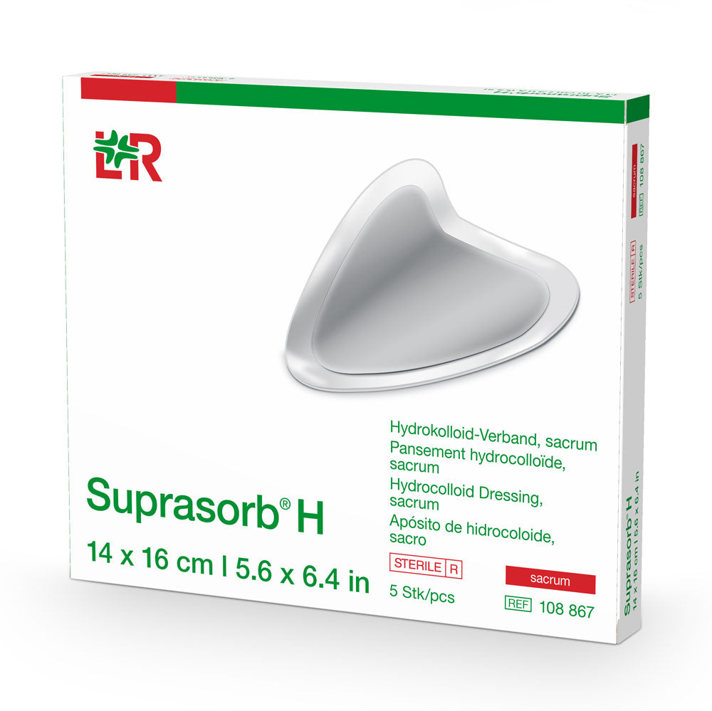 L&R Suprasorb H Hydrokolloid-Verband Sacrum 14x16 cm (5 Stk.)