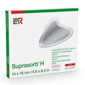 L&R Suprasorb H Hydrokolloid-Verband Sacrum 14x16 cm (5 Stk.)