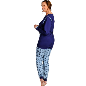 4Care Damen-Hansop-Overall lang 1081 mit Bein- und Rückenreißverschluss