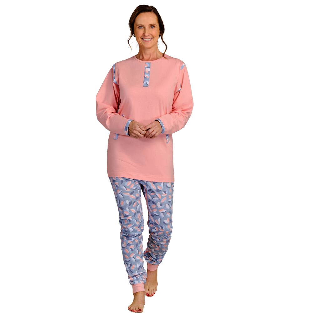 4Care Damen-Hansop-Overall lang 1081 mit Bein- und Rückenreißverschluss