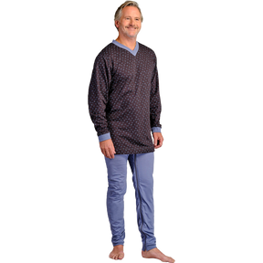 4Care Herren-Hansop-Overall lang 1091 mit Bein- und Rückenreißverschluss