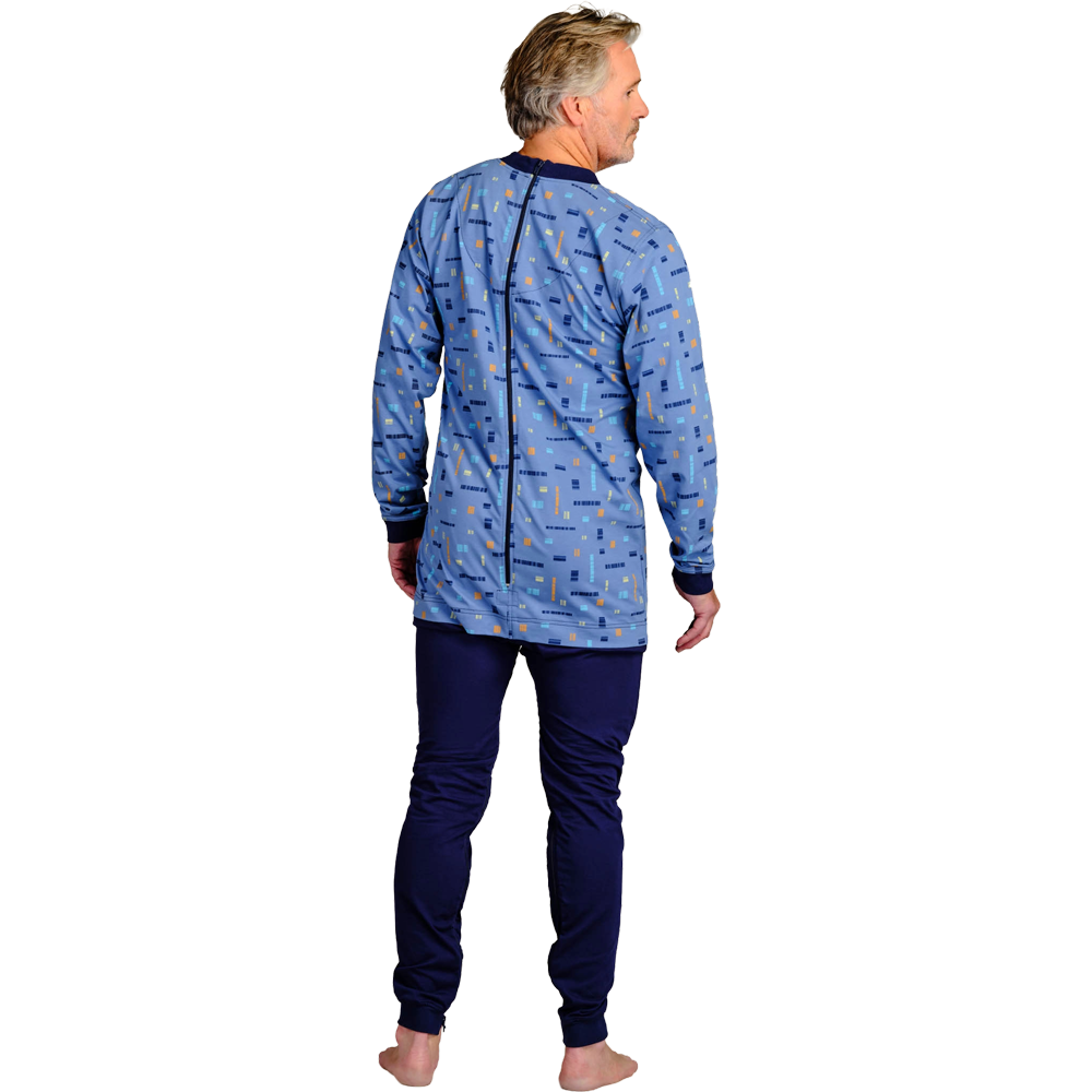 4Care Herren-Hansop-Overall lang 1091 mit Bein- und Rückenreißverschluss