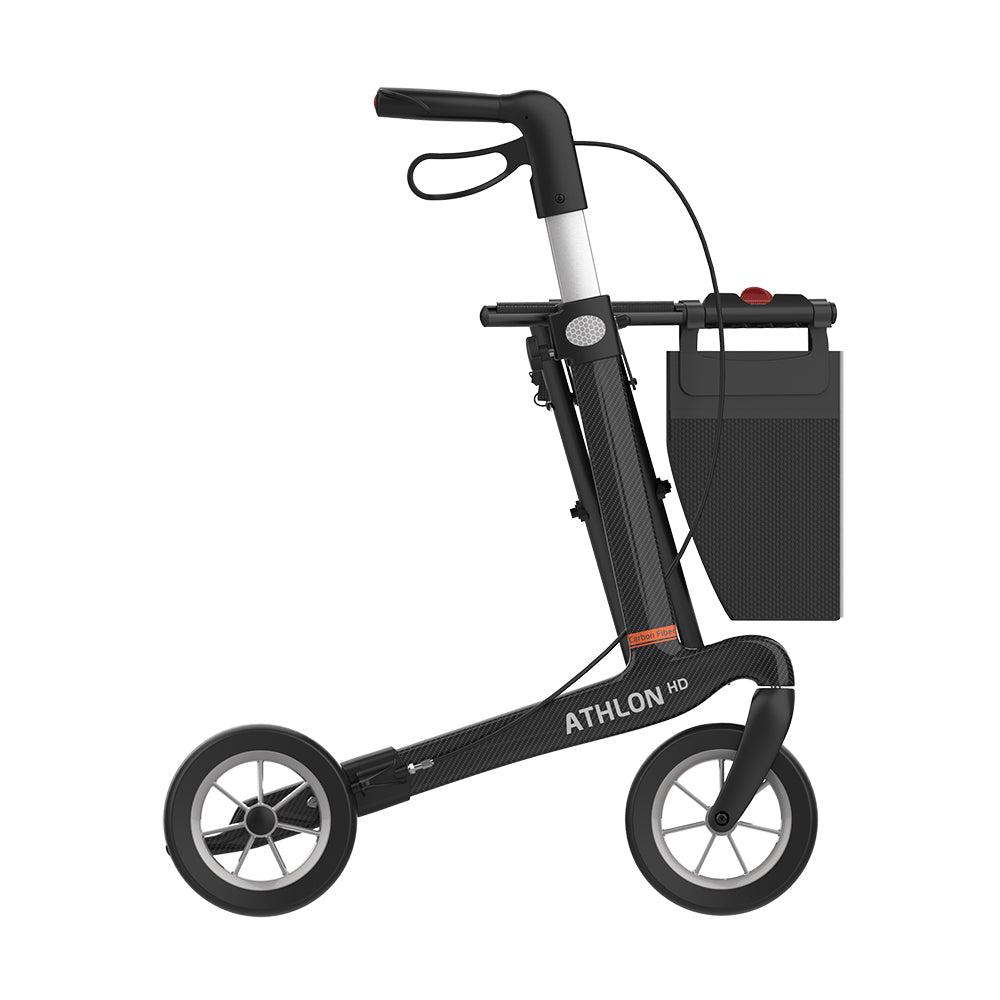 Rehasense Athlon HD Carbon XL Leichtgewichtrollator mit Soft-Rädern