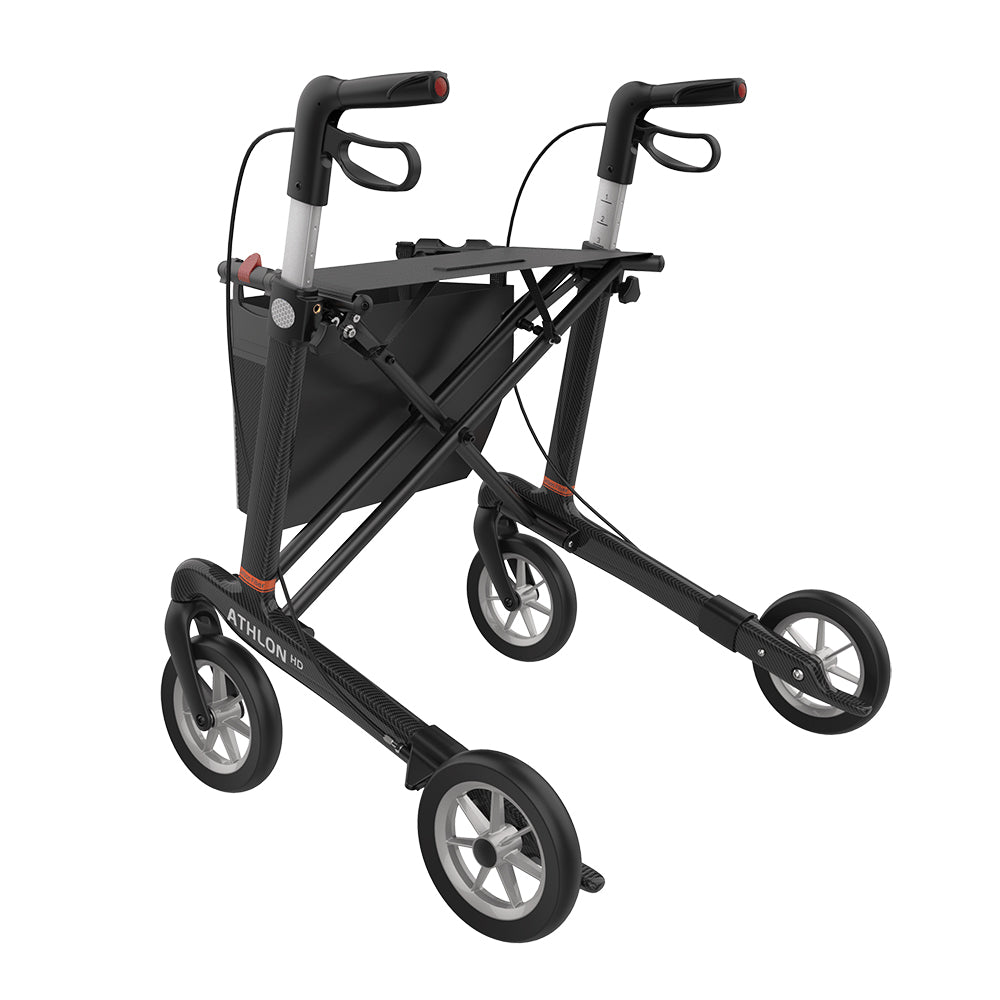Rehasense Athlon HD Carbon XL Leichtgewichtrollator mit Soft-Rädern
