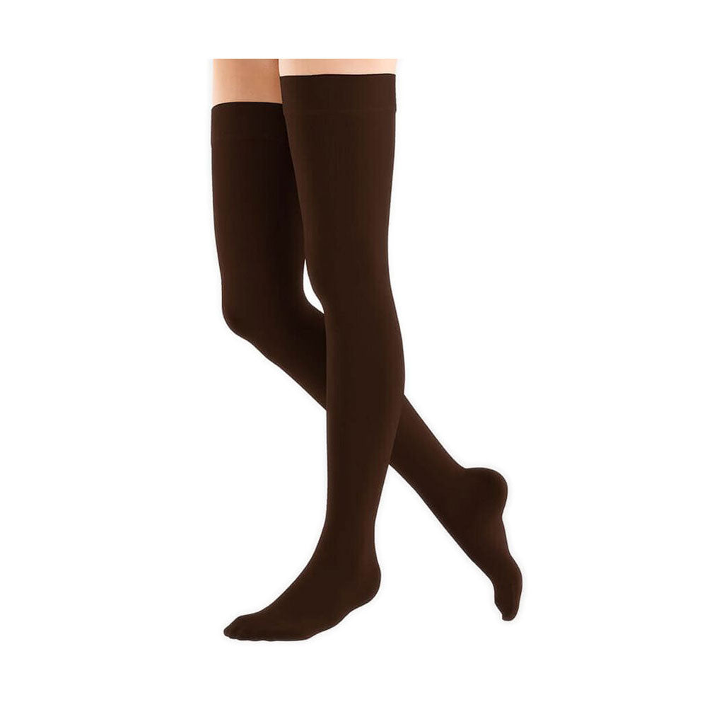 Bauerfeind VenoTrain soft AG CCL2 Schenkelstrümpfe Noppenhaftband