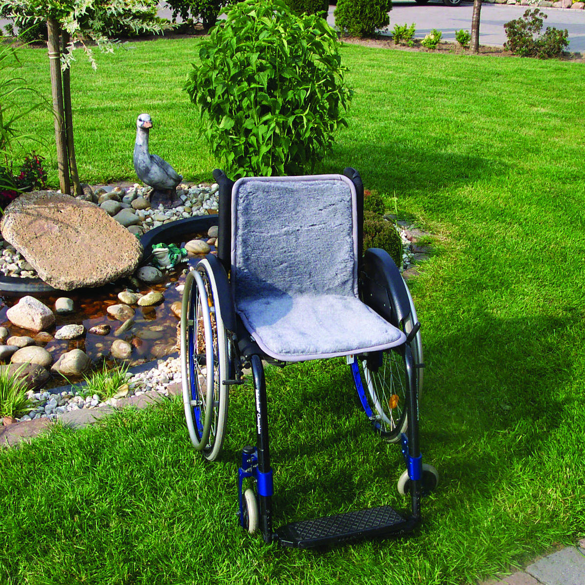 Orgaterm Polyfell-Sitzauflage durchgehend