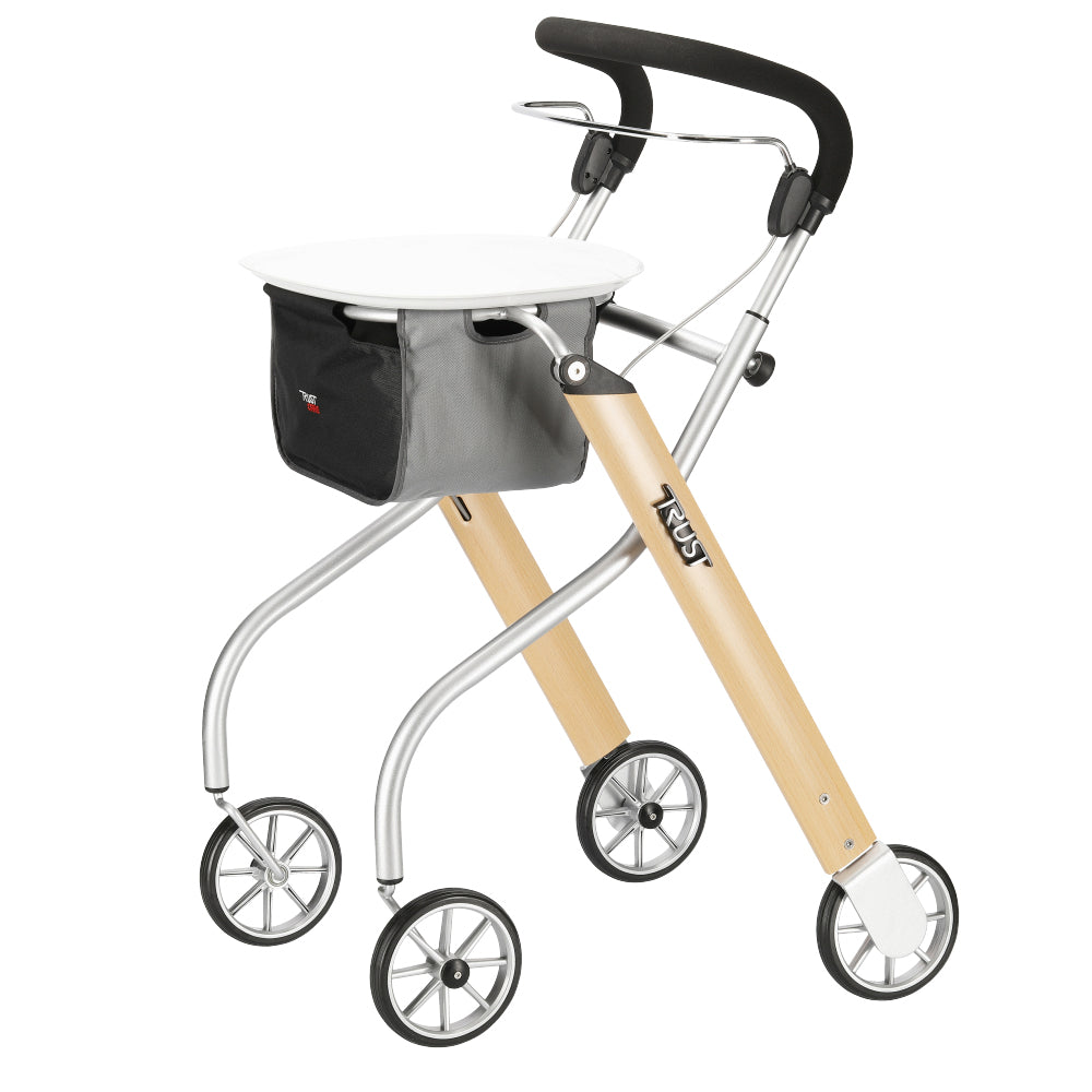Trust Care Indoor Rollator Let's Go Holz silber