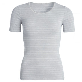 con-ta Kurzarm Shirt Thermo Damen geringelt