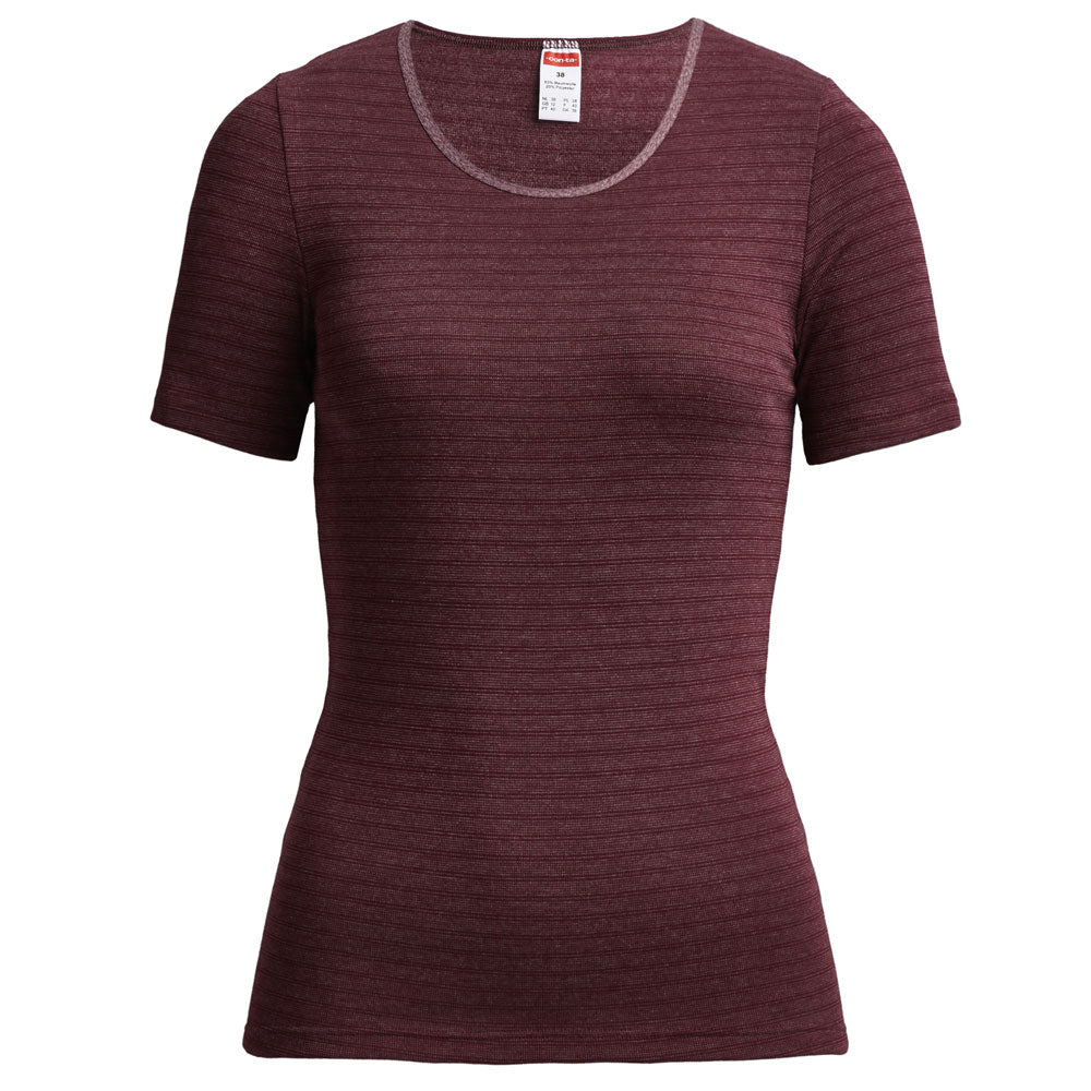 con-ta Kurzarm Shirt Thermo Damen geringelt
