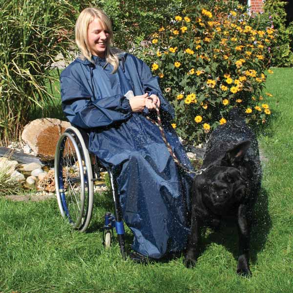 Regencape für Rollstuhlfahrer mit Armen