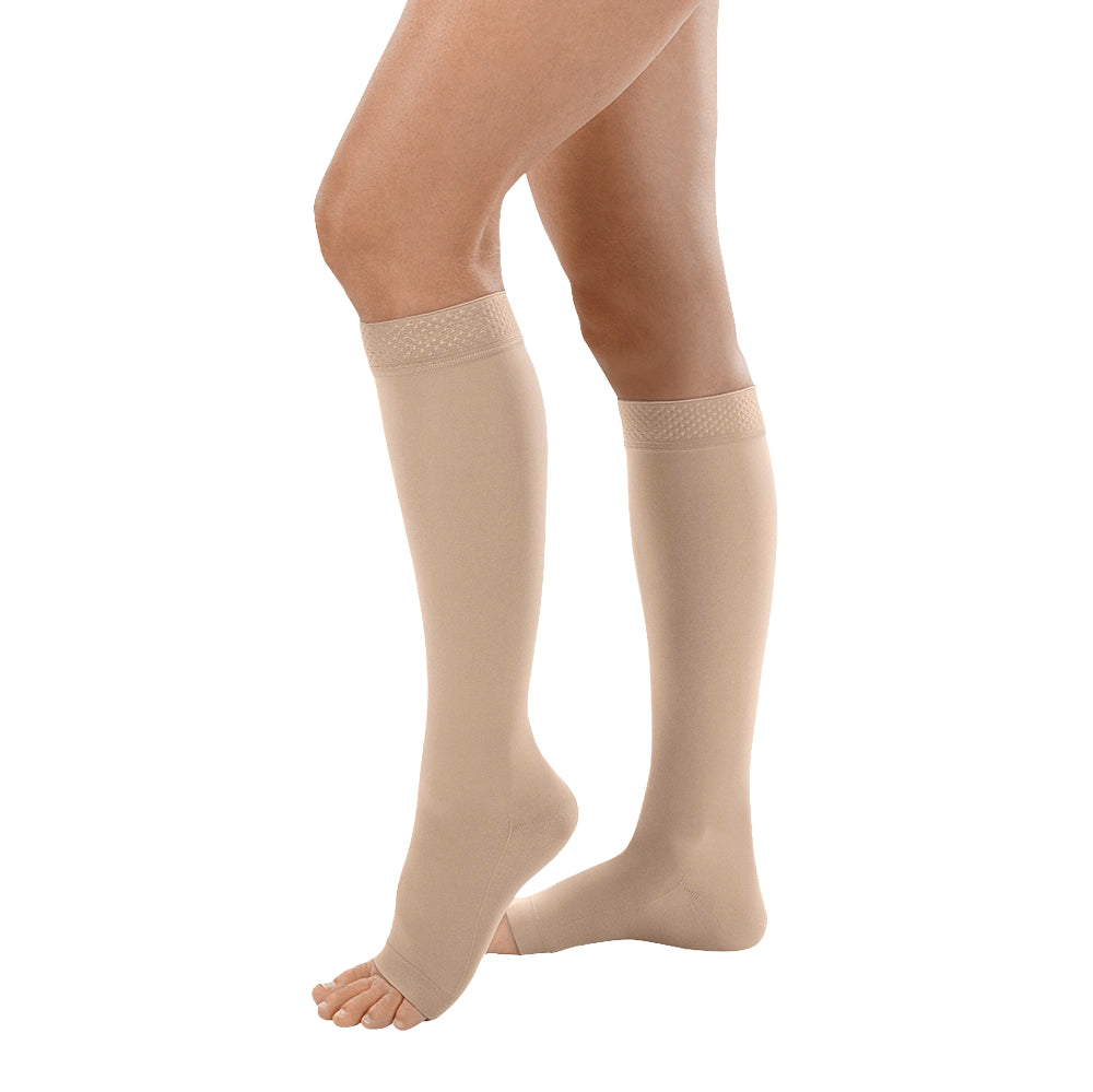 Juzo Inspiration AD CCL1 Kompressionsstrümpfe offene Fußspitze Trikotabschlussrand