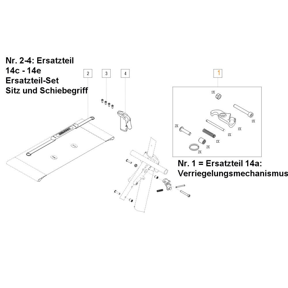 Ersatzteile Gemino 30, 20 und 60 Rollatoren