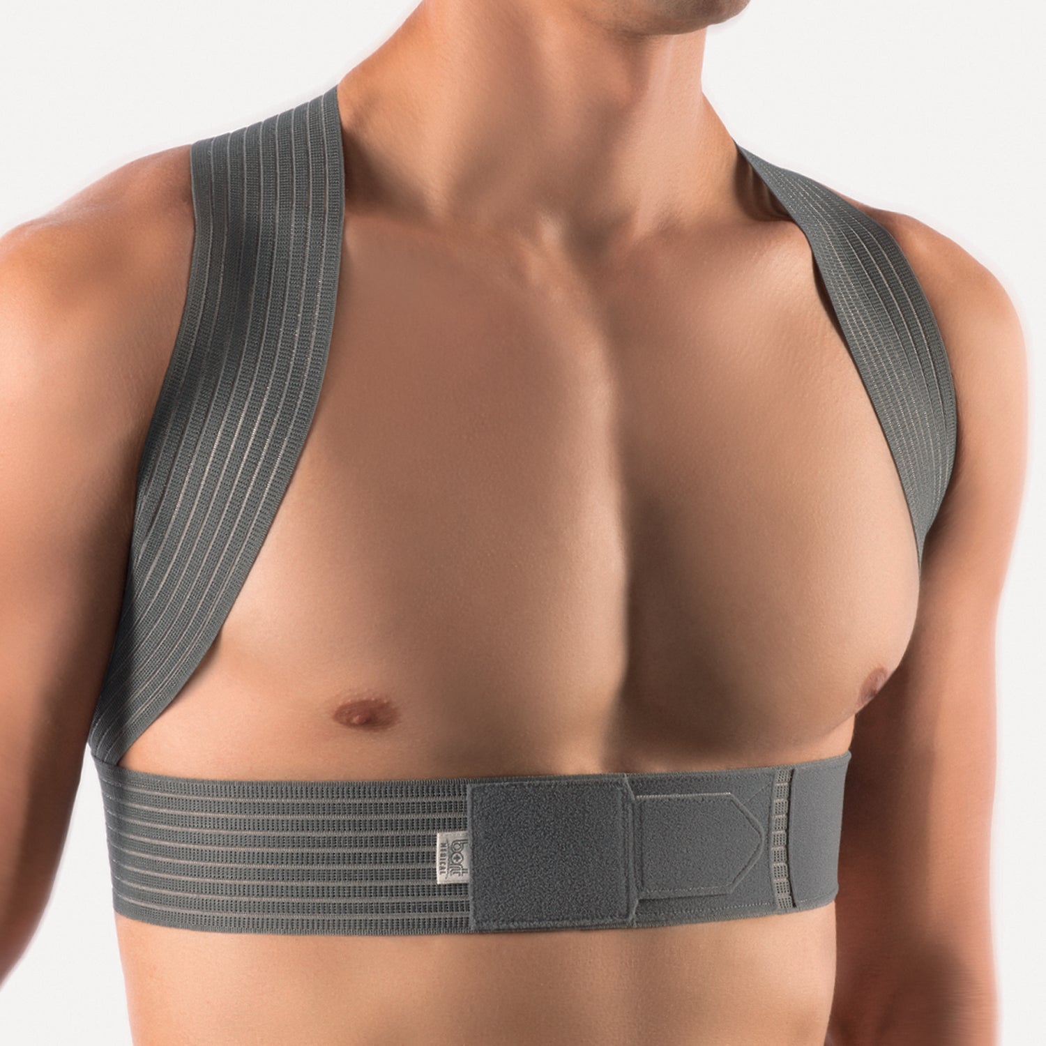 BORT Elastischer Geradehalter grau