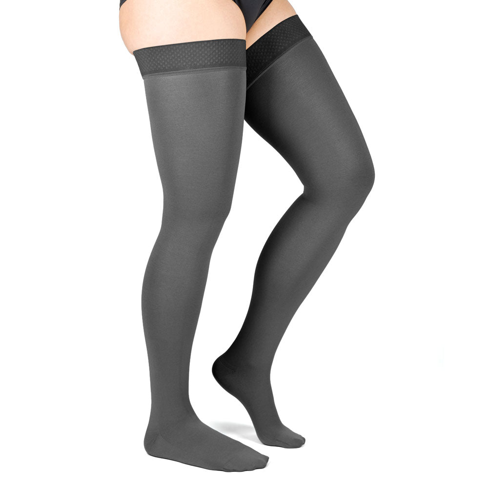 Compressana Leganza Schenkelstrümpfe CCL2 mit Noppenhaftband