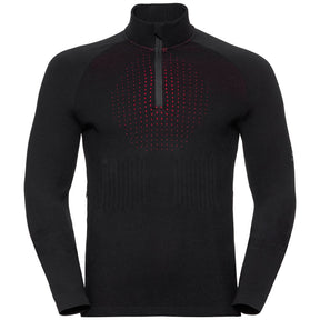 Odlo I-THERMIC Midlayer Herren beheizbares Unterhemd mit 1/2 Reißverschluss