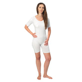 Suprima Pflegebody kurzer Arm mit Rückenreißverschluss