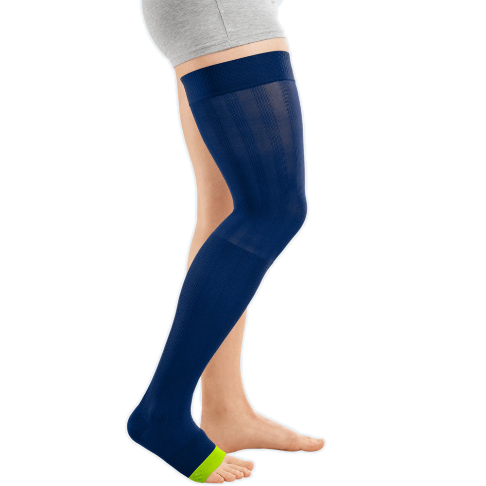 medi Rehab® one kurz und weit Kompressionsschenkelstrümpfe AG offen zur Ödemtherapie