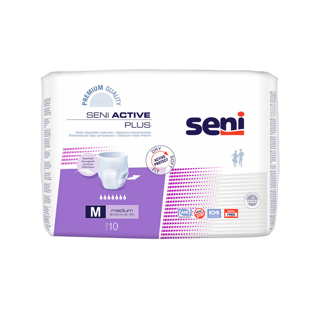 Seni Active Plus Inkontinenzslips Größe M (1x10 Stück)