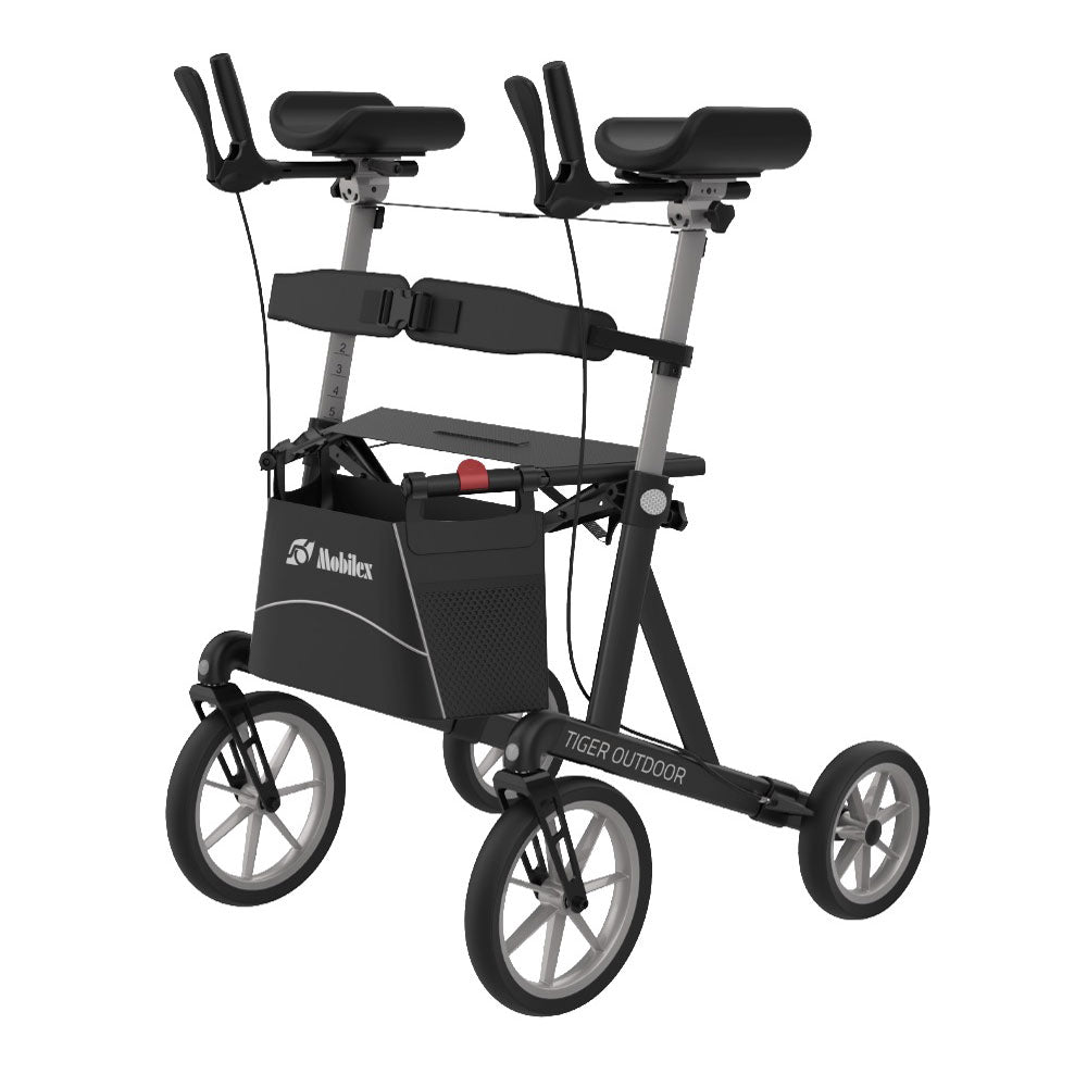 Mobilex Arthritis Rollator Tiger Outdoor mit drehbaren Armstützen