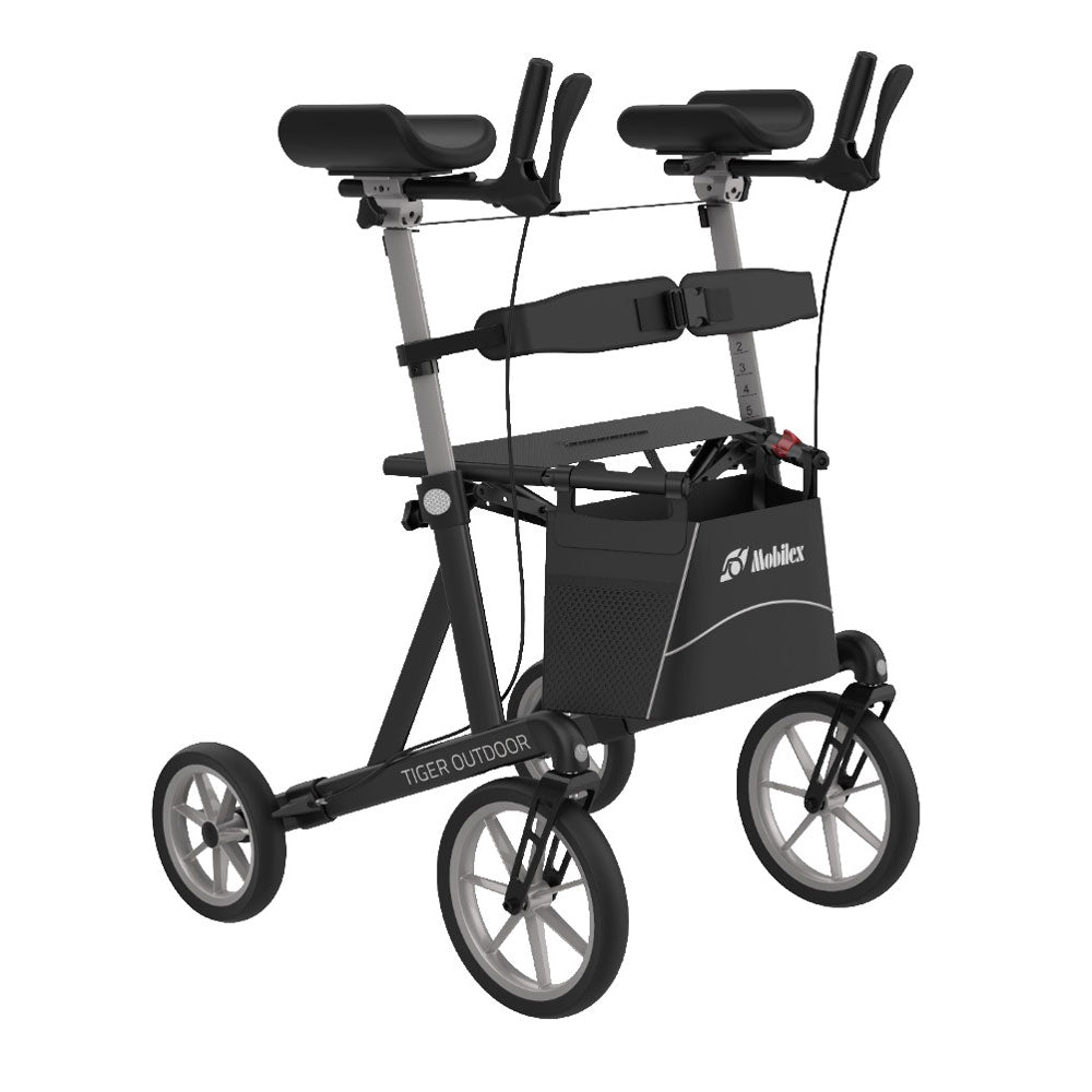 Mobilex Arthritis Rollator Tiger Outdoor mit drehbaren Armstützen