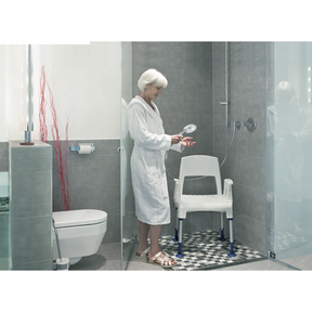 Aquatec Pico Duschstuhl mit Armlehnen und Rückenlehne