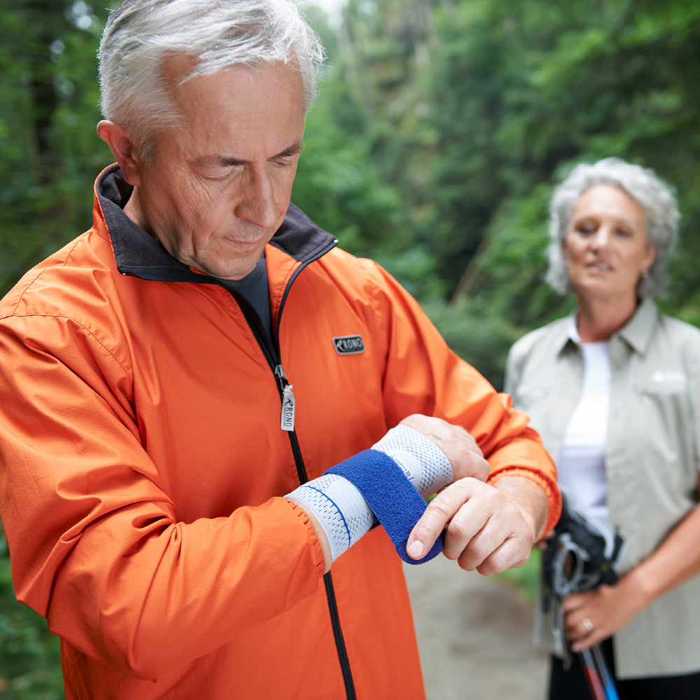 Bauerfeind ManuTrain® Handgelenk-Aktivbandage, titan