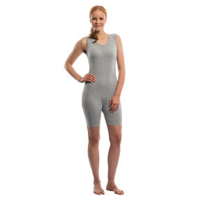 Suprima Pflegebody Rückenreißverschluss grau