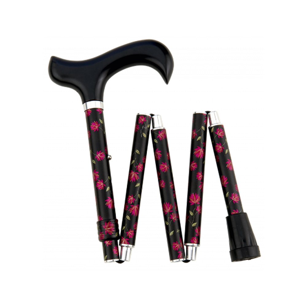 Gastrock Faltbarer Gehstock Deluxe-supermini-faltstock Fleur